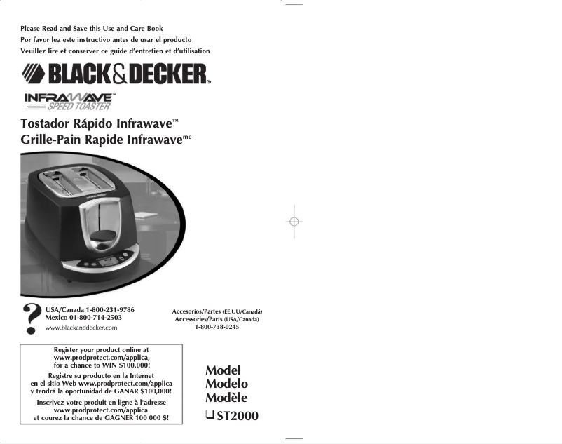 Page 1 de la notice Manuel utilisateur Black & Decker ST2000