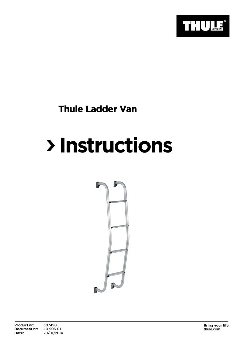 Page 1 de la notice Manuel utilisateur Thule Ladder 4 Steps