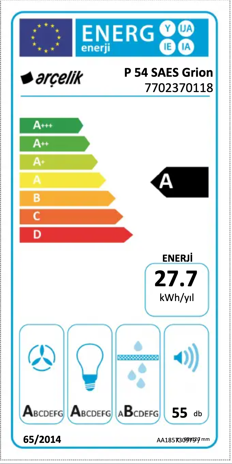 Image de la première page du manuel de l'appareil P 54 SAES Grion