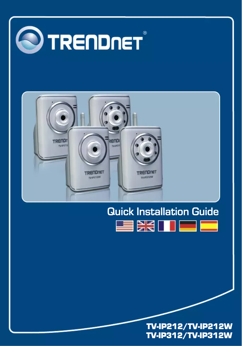 Page n°1 - Manuel utilisateur TRENDnet TV-IP312W