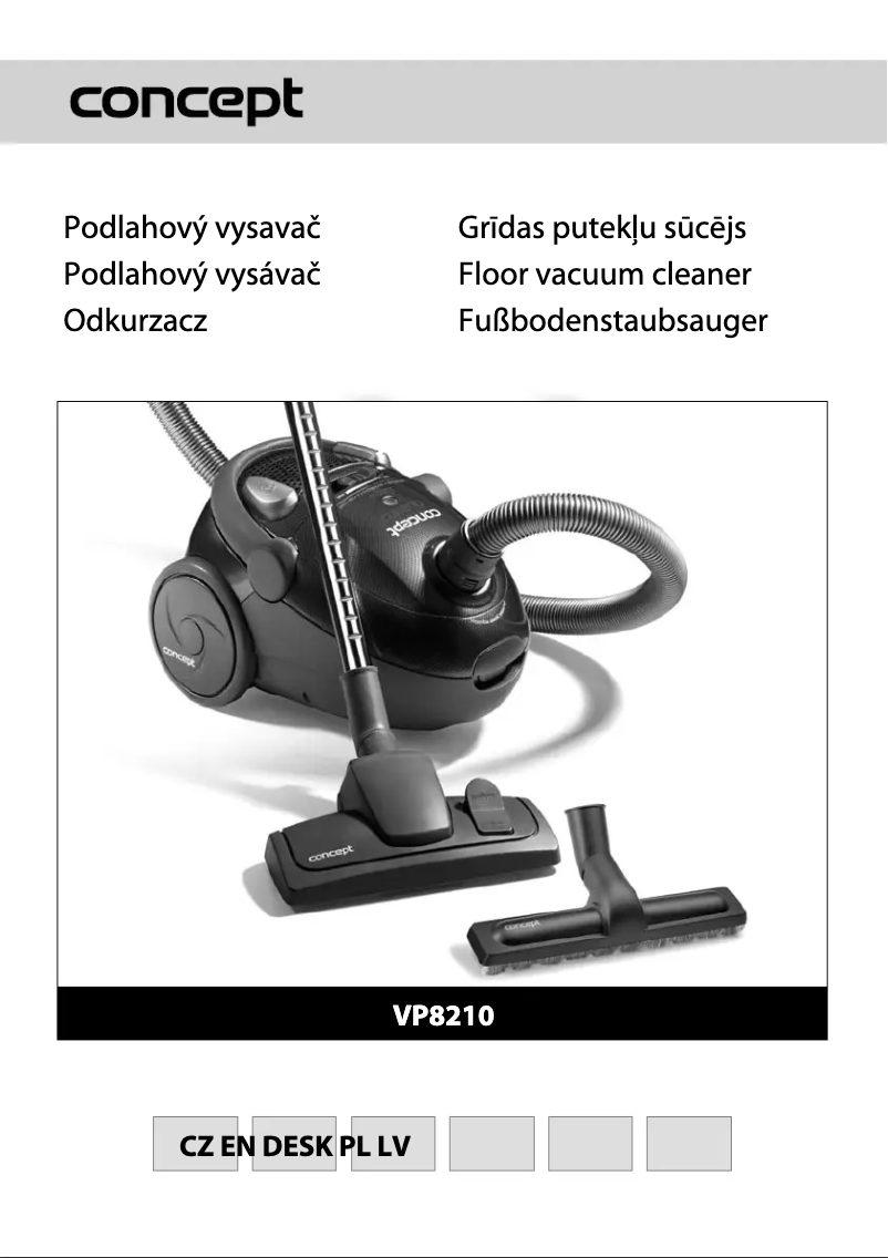 Page 1 de la notice Manuel utilisateur Concept VP-8210