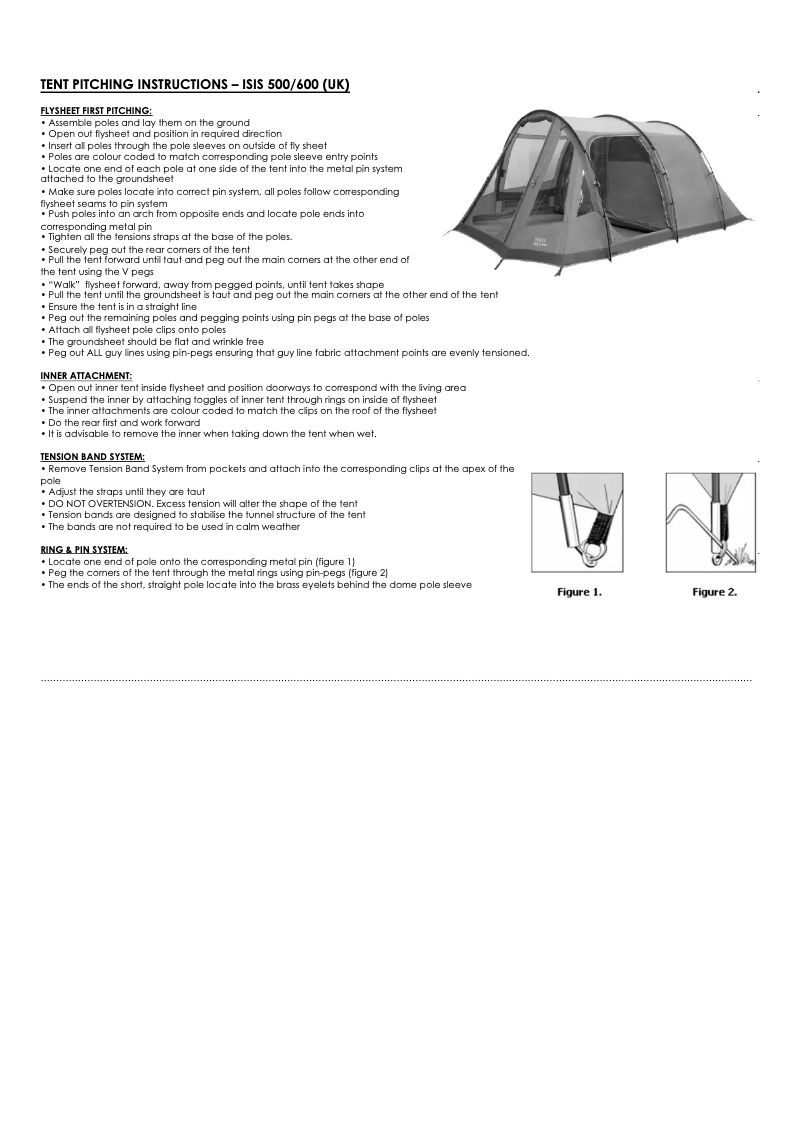 Image de la première page du manuel de l'appareil Isis V 600