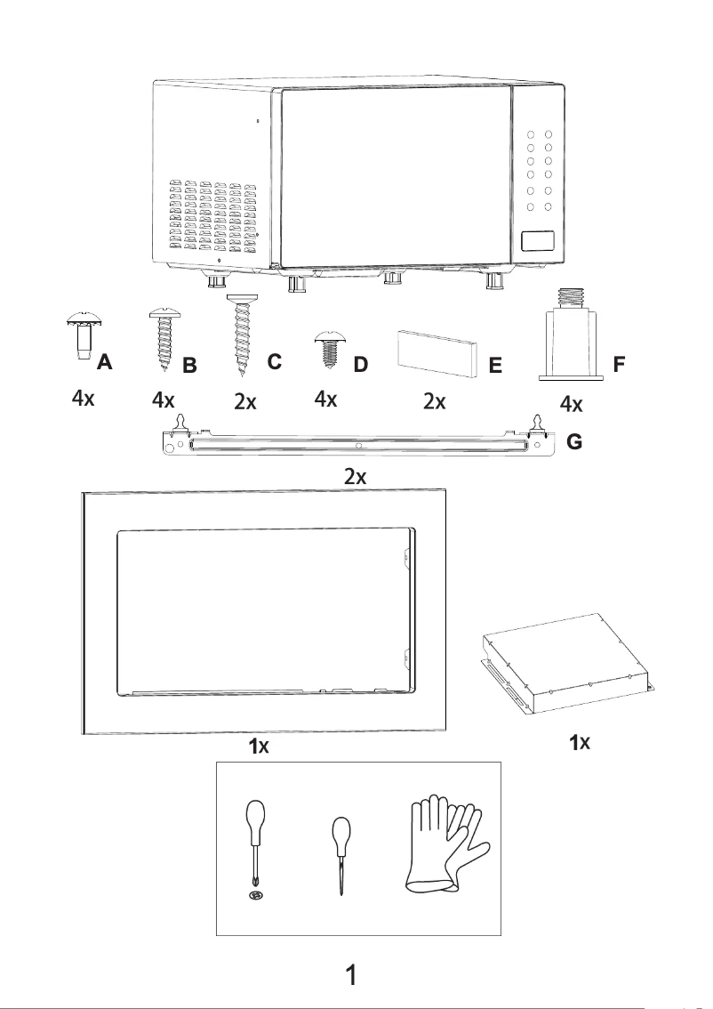 Page 1 de la notice Guide d'installation Indesit MWI 125 GX UK