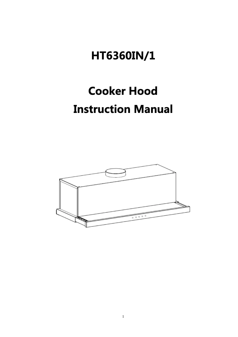 Page n°1 - Manuel utilisateur Hoover HT6360IN/1
