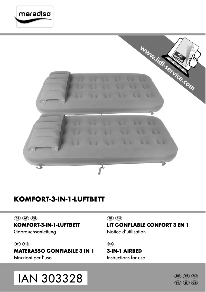 Image de la première page du manuel de l'appareil IAN 303328