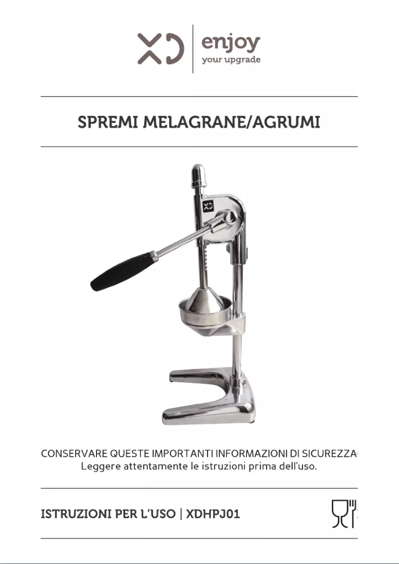 Page 1 de la notice Manuel utilisateur XD HPJ01