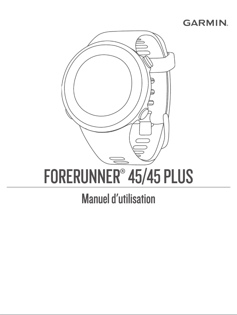 Page n°1 - Manuel utilisateur Garmin Forerunner 45 Plus