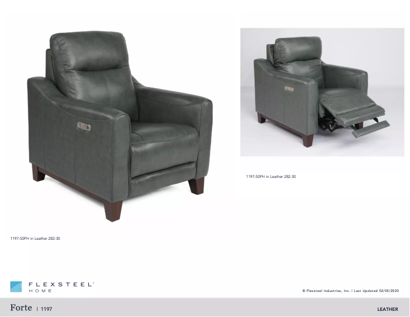 Page 1 de la notice Manuel utilisateur Flexsteel Forte 1197-50PH