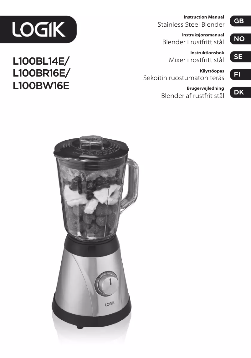 Page 1 de la notice Manuel utilisateur Logik L100BW16E