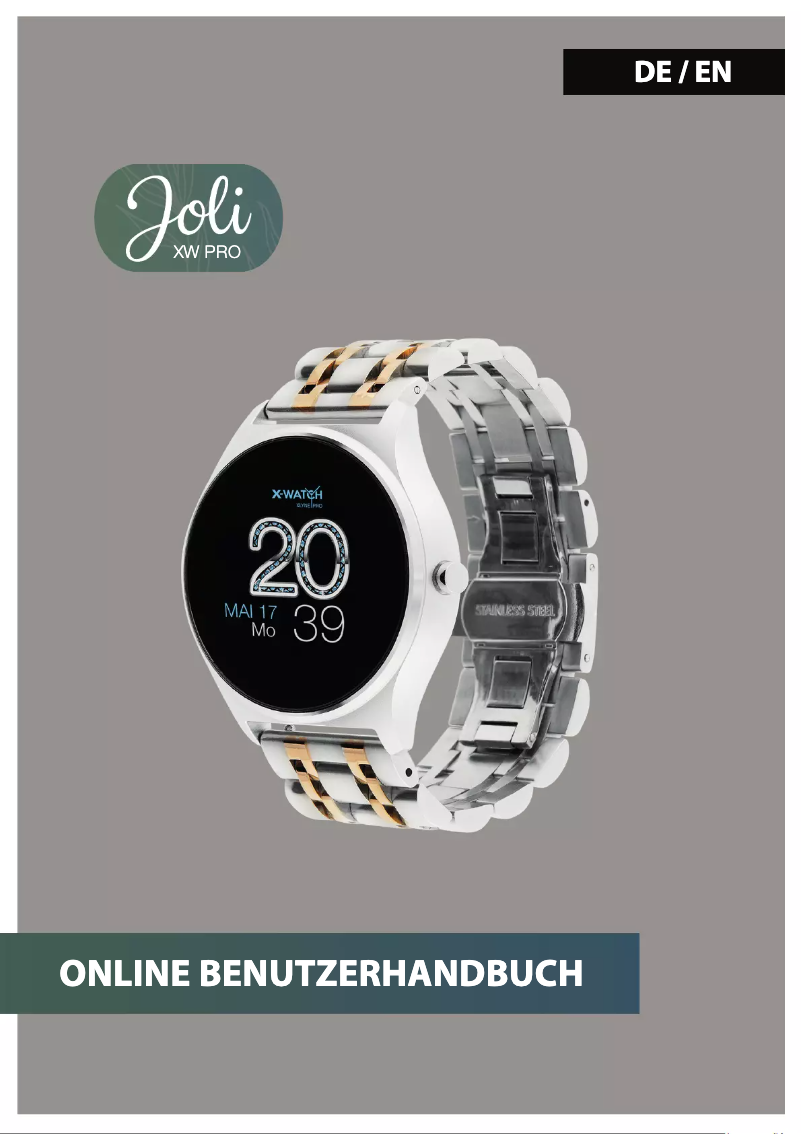 Image de la première page du manuel de l'appareil Joli XW PRO