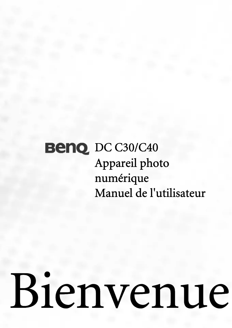 Page 1 de la notice Manuel utilisateur BenQ DC C30
