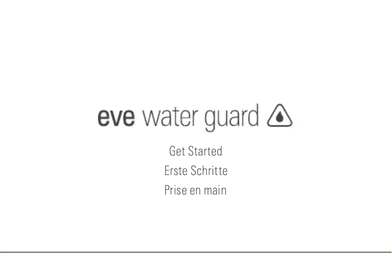 Page n°1 - Manuel utilisateur EVE Water Guard