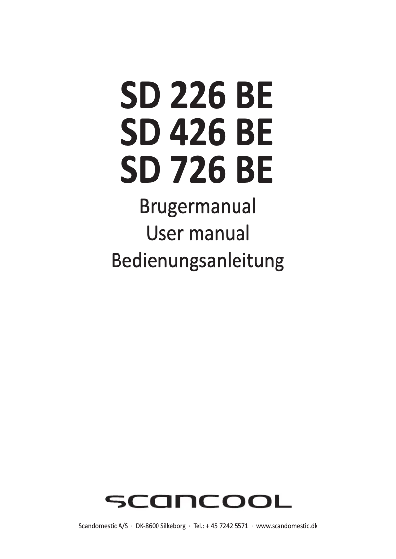 Image de la première page du manuel de l'appareil SD 726 BE