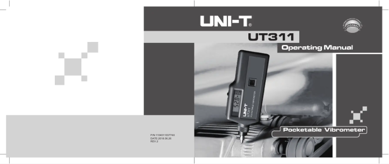 Page n°1 - Manuel utilisateur Uni-T UT311