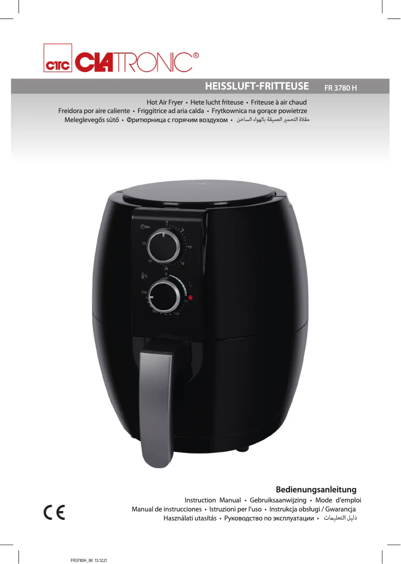 Page 1 de la notice Manuel utilisateur Clatronic FR 3780 H