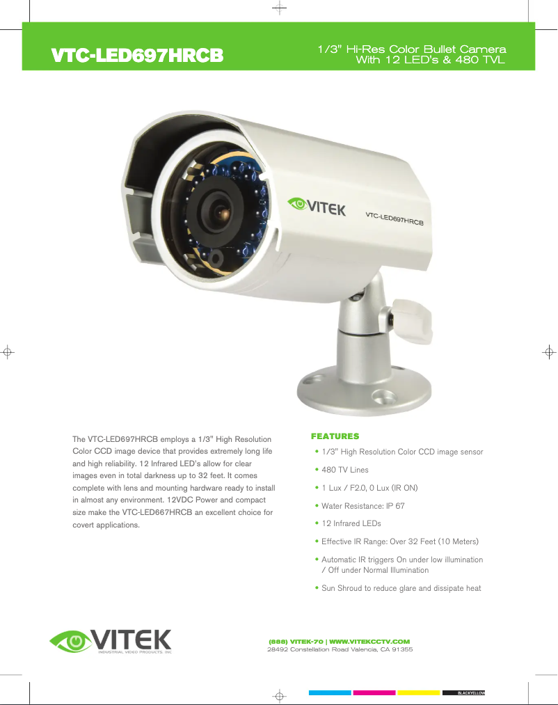 Page 1 de la notice Manuel utilisateur Vitek VTC-LED697HRCB