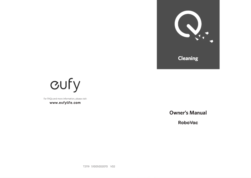 Page n°1 - Manuel utilisateur Eufy RoboVac 11S Plus