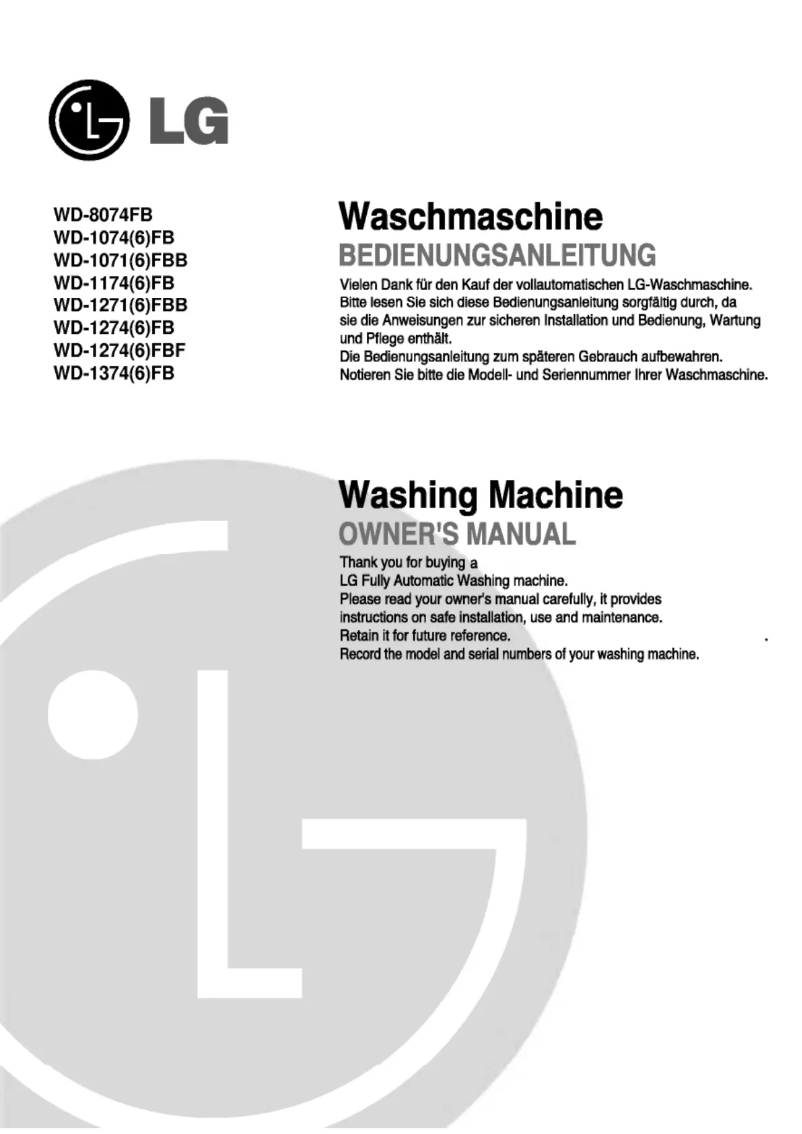Page n°1 - Manuel utilisateur LG WD-16126FD