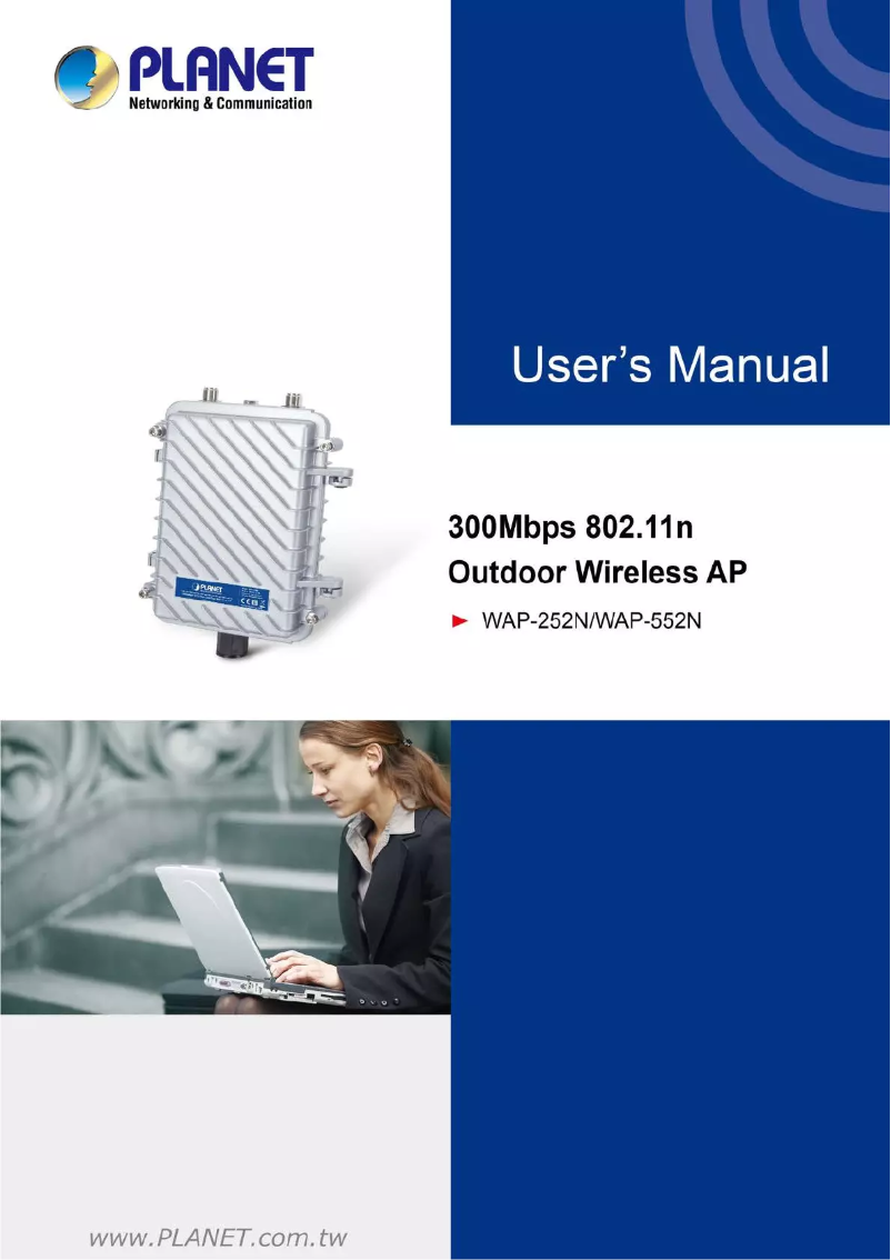 Image de la première page du manuel de l'appareil WAP-552N