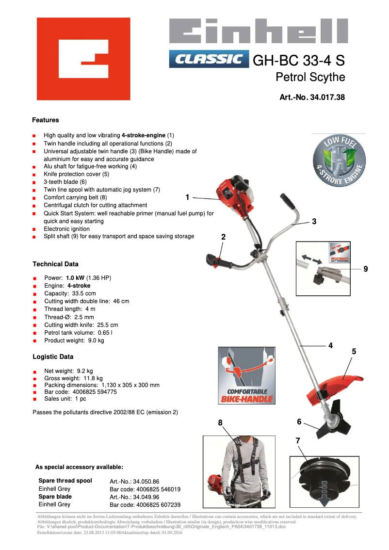Image de la première page du manuel de l'appareil GH-BC 33-4 S