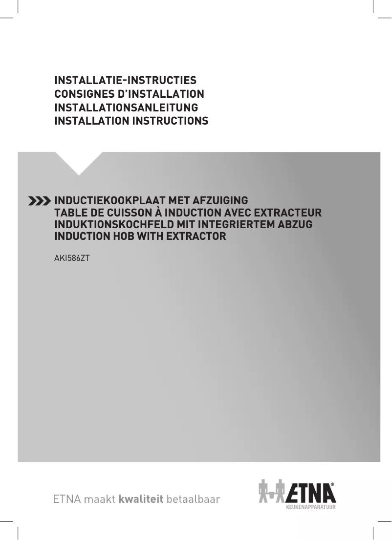 Image de la première page du manuel de l'appareil AKI586ZT
