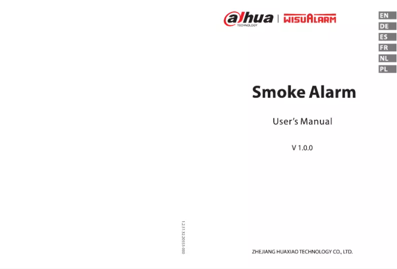 Page n°1 - Manuel utilisateur WisuAlarm SA20-A