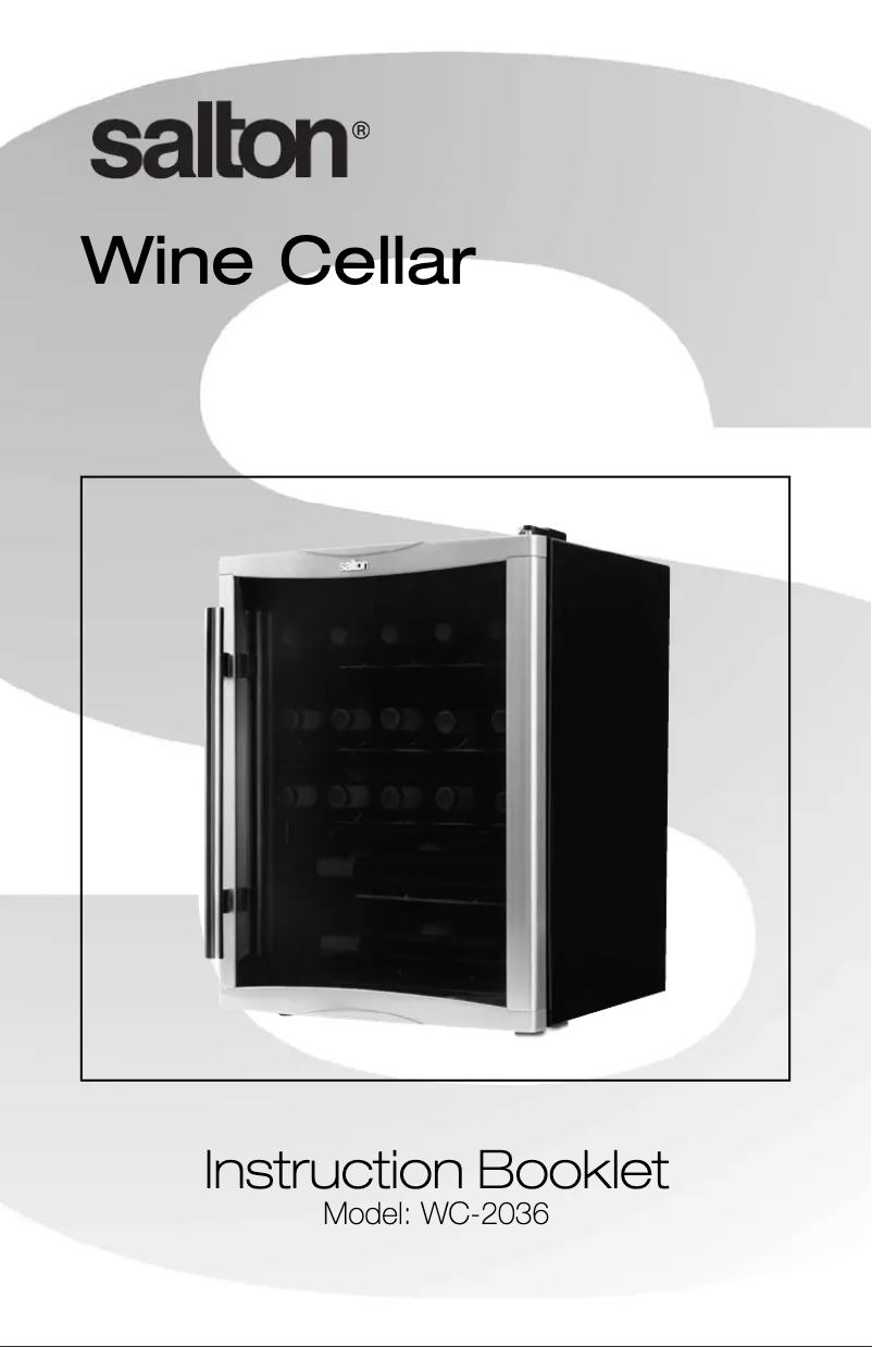 Página 1 del manual Manual de usuario Salton WC-2036