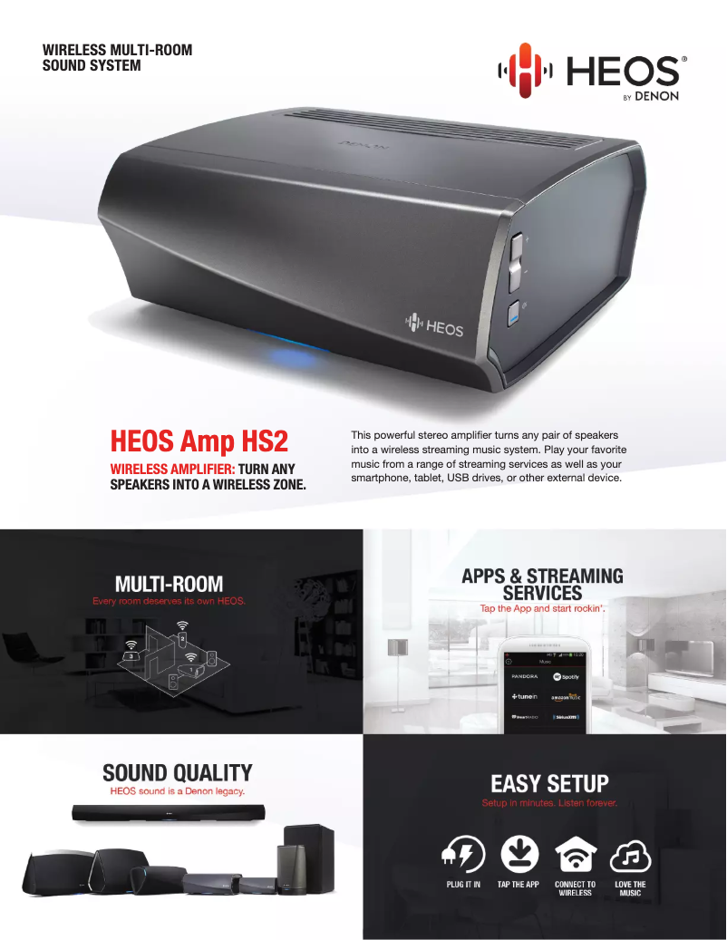 Image de la première page du manuel de l'appareil HEOS AMP