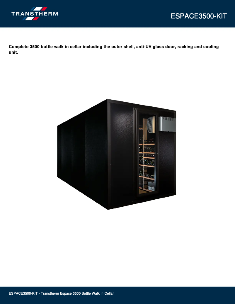 Page n°1 - Fiche technique Vintec ESPACE3500-KIT