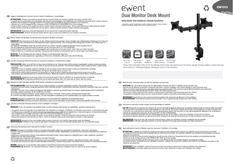 Page n°1 - Manuel utilisateur Ewent EW1512