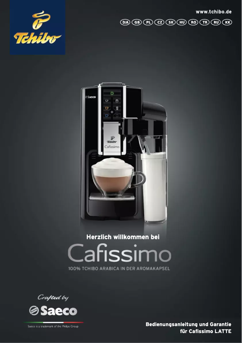 Page n°1 - Manuel utilisateur Caffisimo Latte HD8603