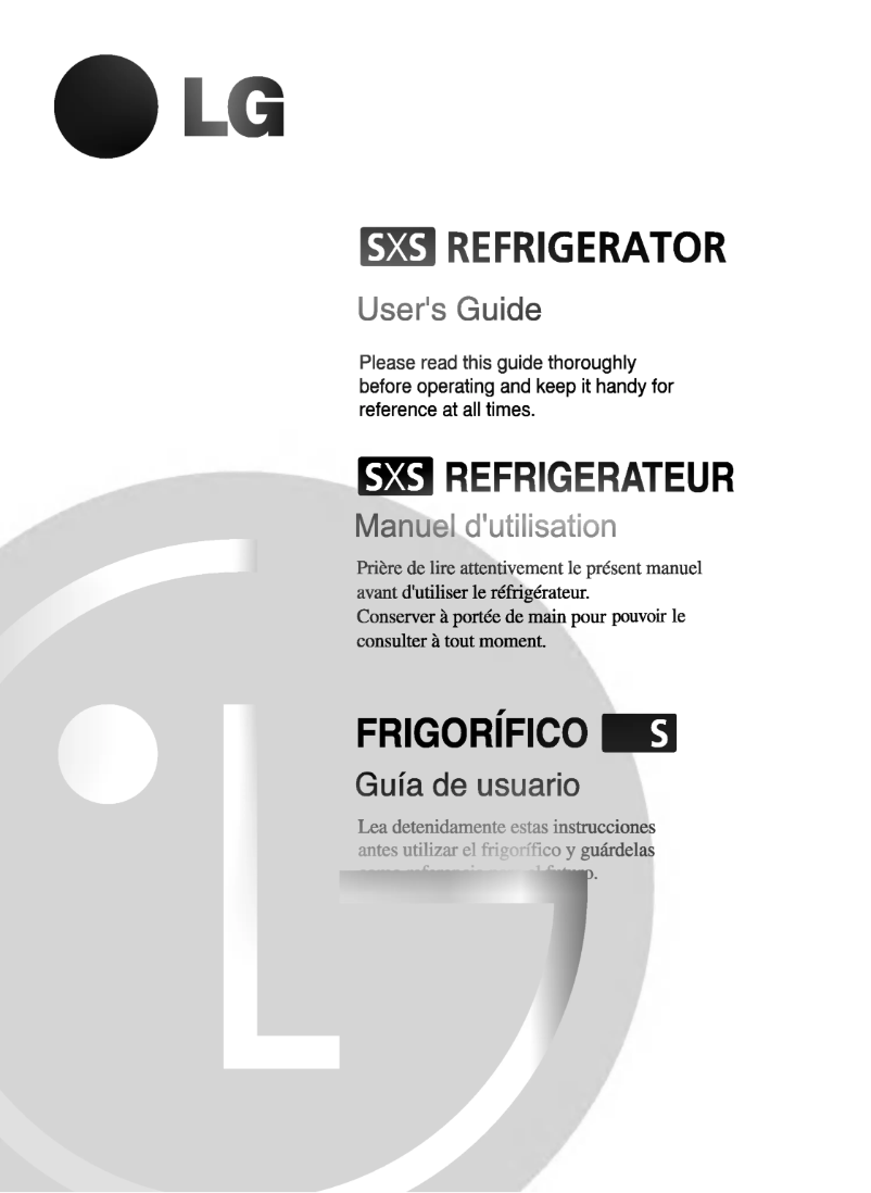Page 1 de la notice Manuel utilisateur LG GR-P257CUB