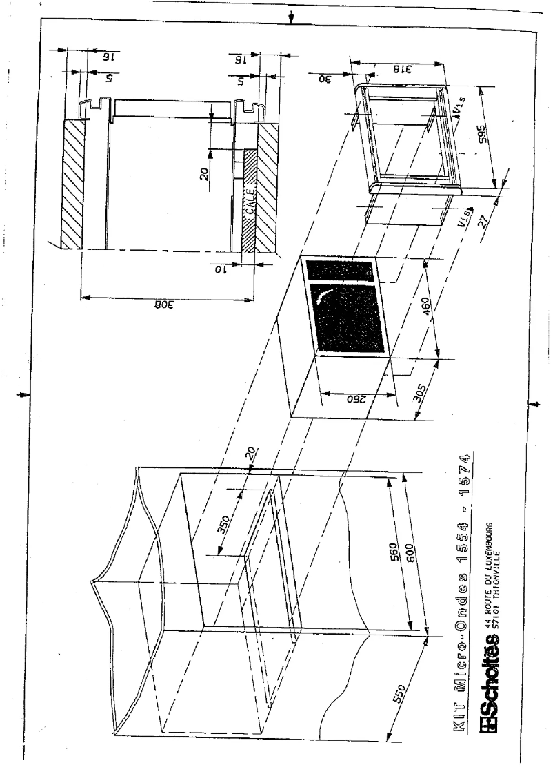 Page 1 de la notice Manuel utilisateur Scholtès F 1554