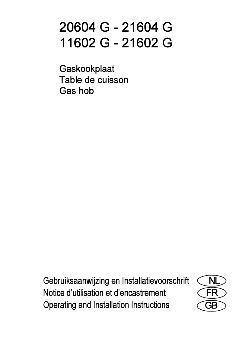 Image de la première page du manuel de l'appareil 21604 G