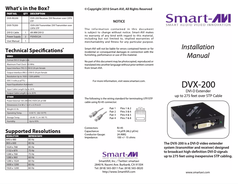 Image de la première page du manuel de l'appareil DVX-200PS