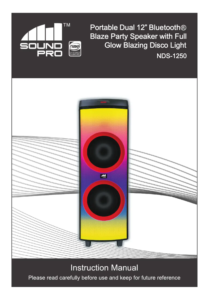 Page 1 of the manual User Manual Naxa NDS-1250