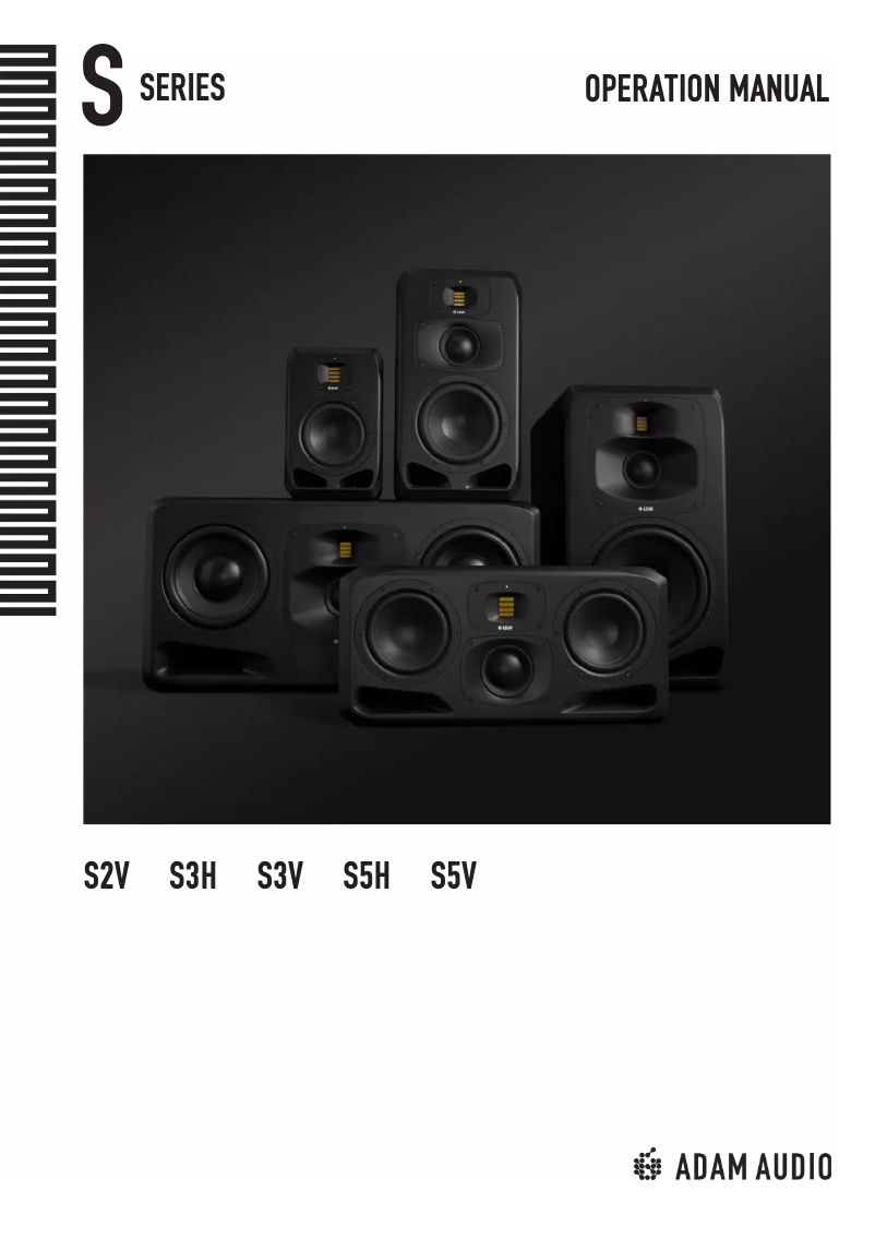 Page 1 de la notice Manuel utilisateur Adam S3V