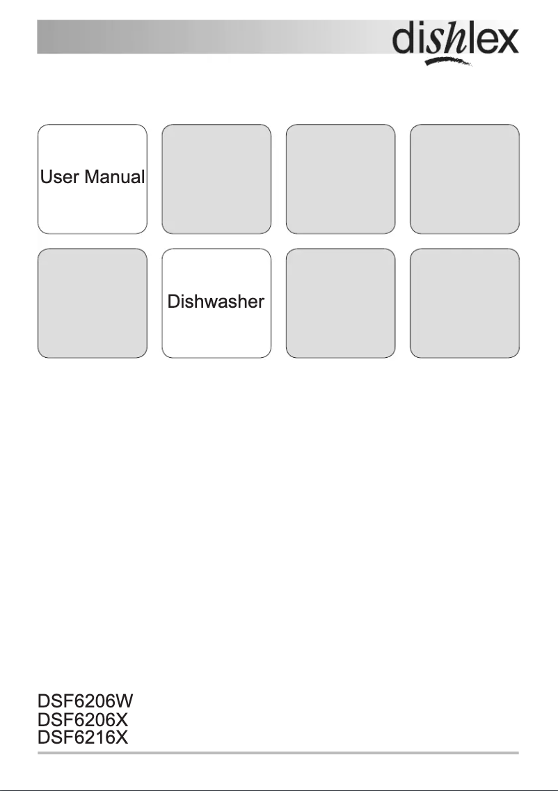 Page 1 de la notice Manuel utilisateur Dishlex DSF 6216 X