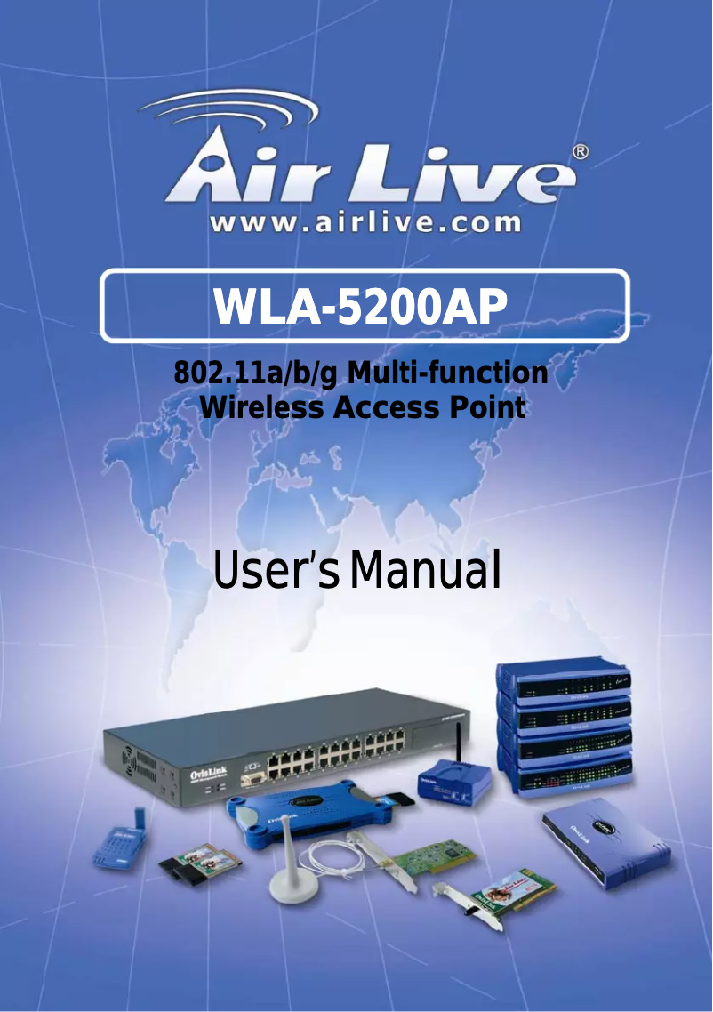 Page 1 de la notice Manuel utilisateur AirLive WLA-5200AP