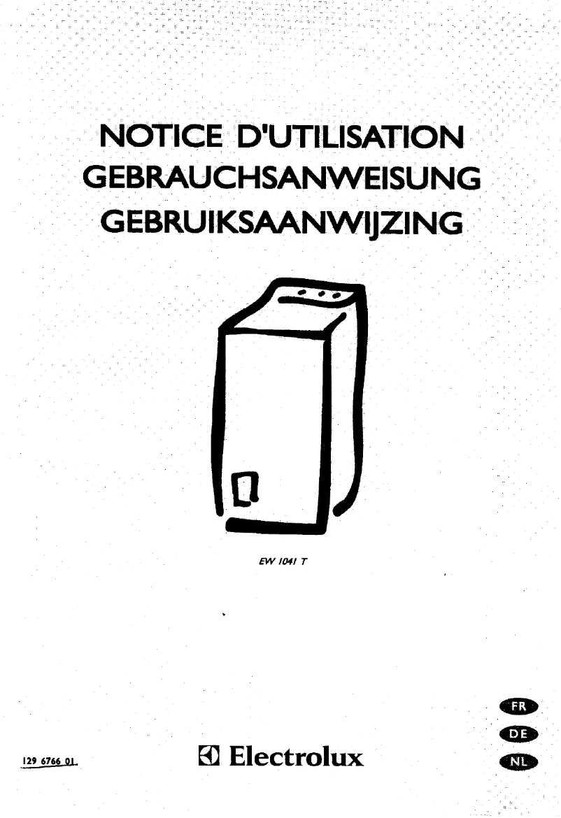 Page n°1 - Manuel utilisateur Electrolux EW 1041 t