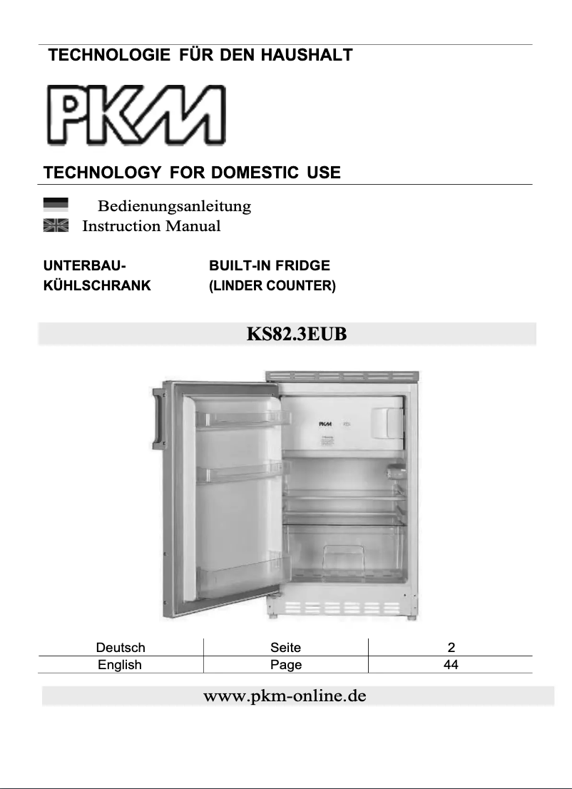 Image de la première page du manuel de l'appareil KS82.3EUB