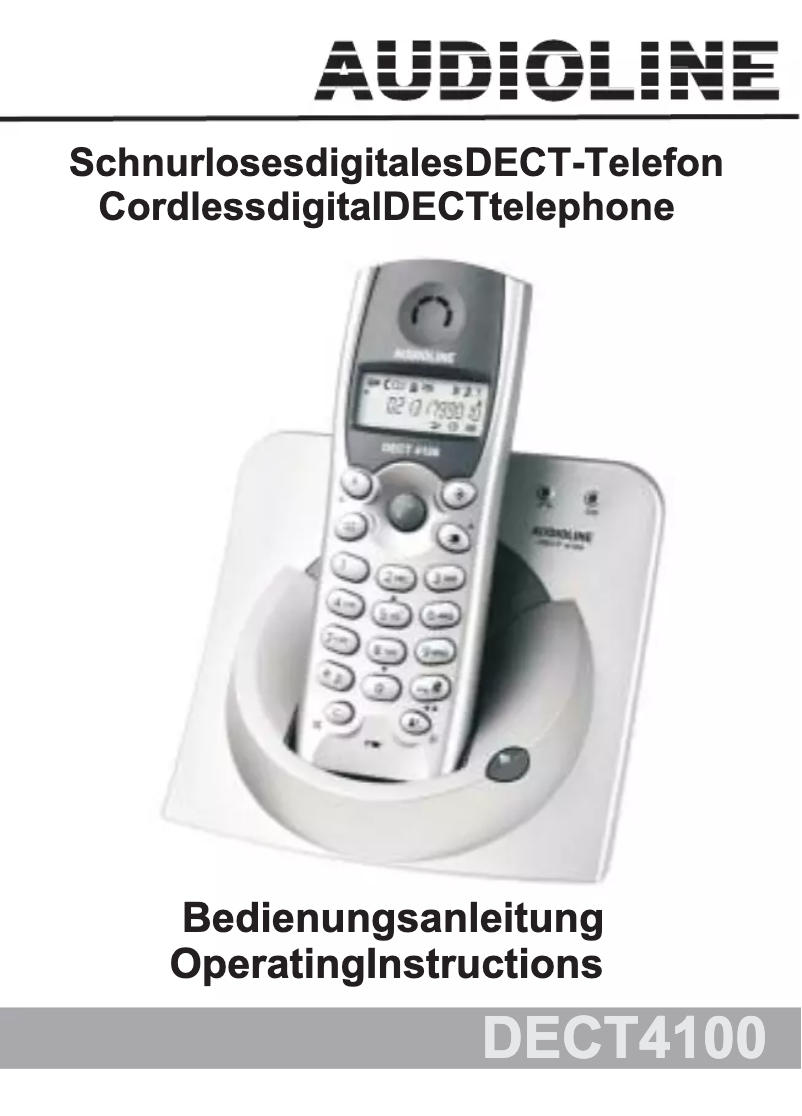 Imagen de la primera página del manual del dispositivo DECT 4100