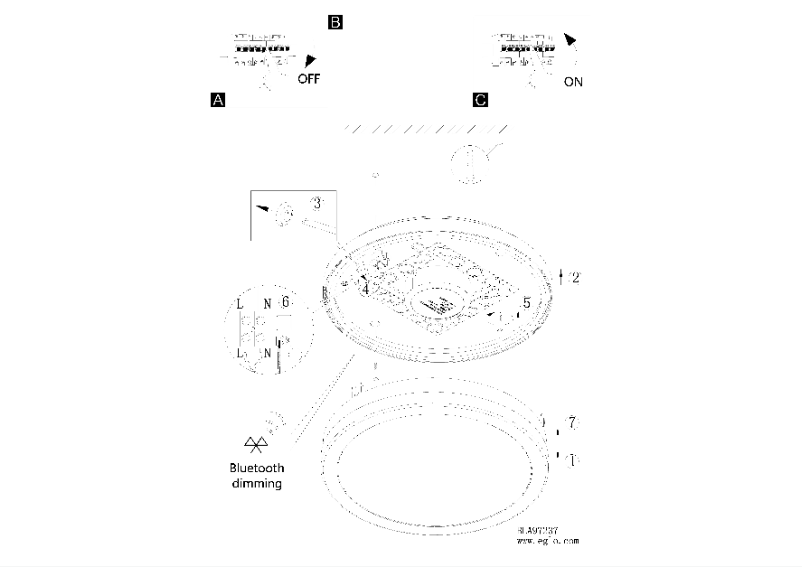 Page 1 de la notice Manuel utilisateur Eglo Locana-C