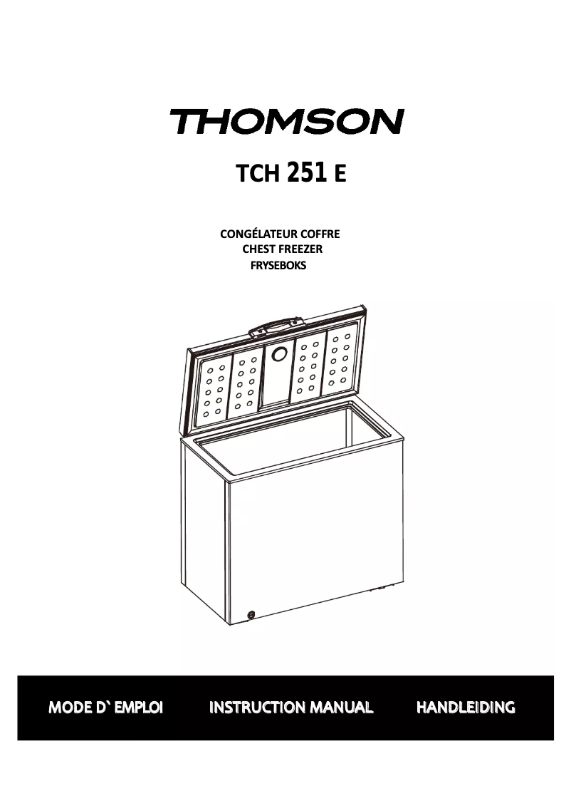 Page 1 de la notice Manuel utilisateur Thomson TCH 251 E