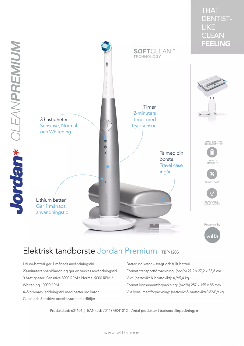 Image de la première page du manuel de l'appareil Clean Premium