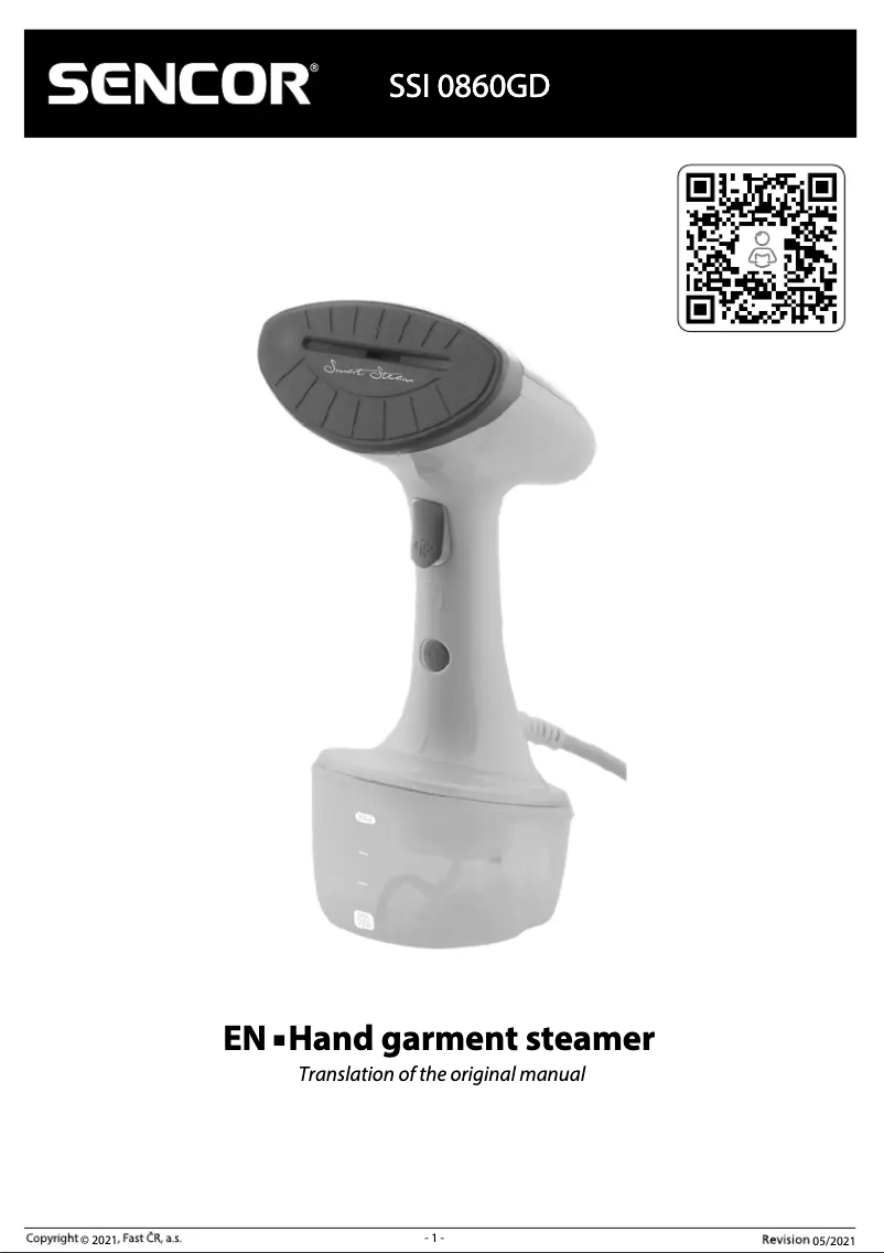 Page n°1 - Manuel utilisateur Sencor SSI 0860GD