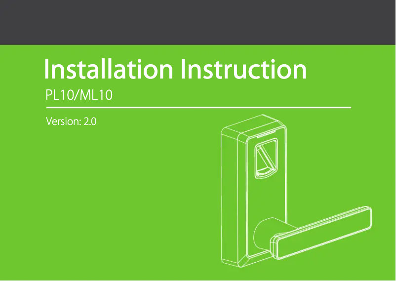 Page n°1 - Guide d'installation ZKTeco ML10DB