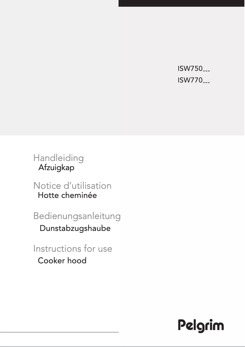 Page 1 de la notice Manuel utilisateur Pelgrim ISW770RVS