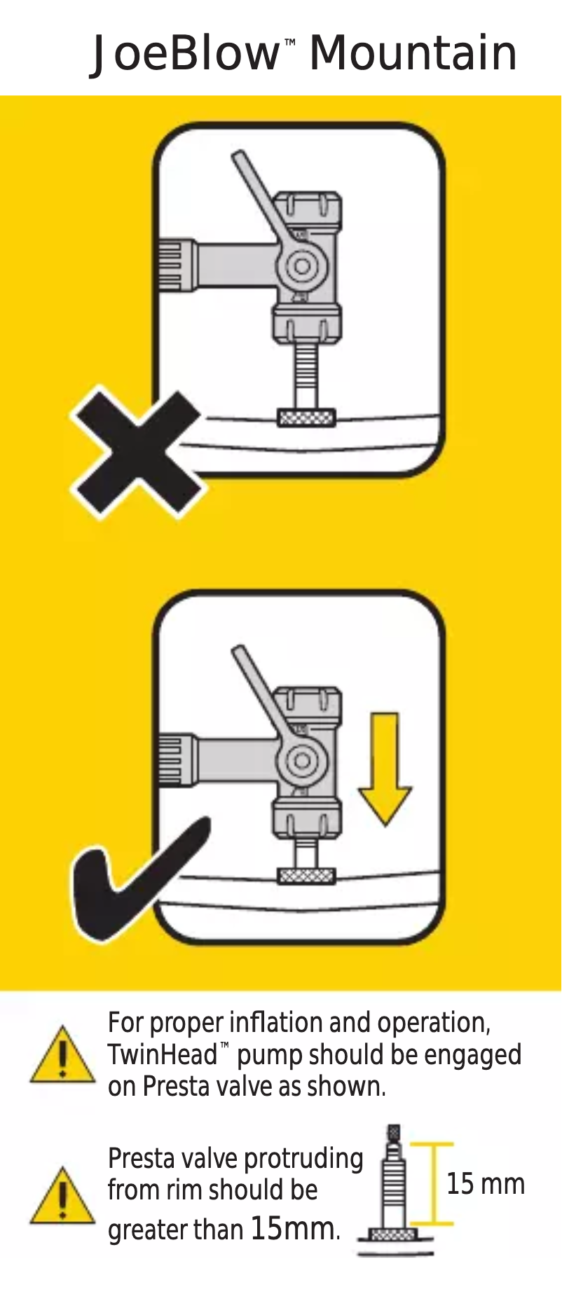 Image de la première page du manuel de l'appareil JoeBLow Mountain x