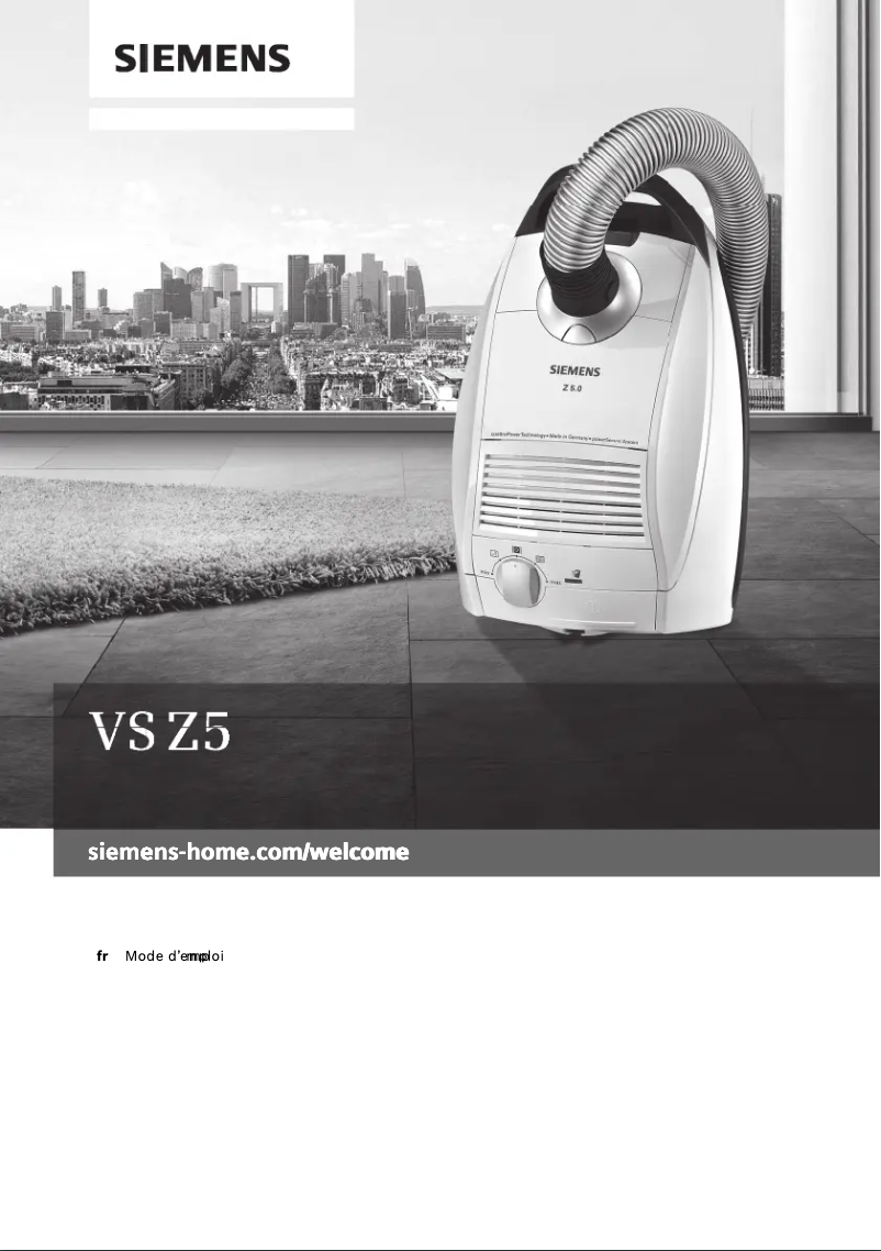 Page 1 de la notice Manuel utilisateur Siemens VSZ5330